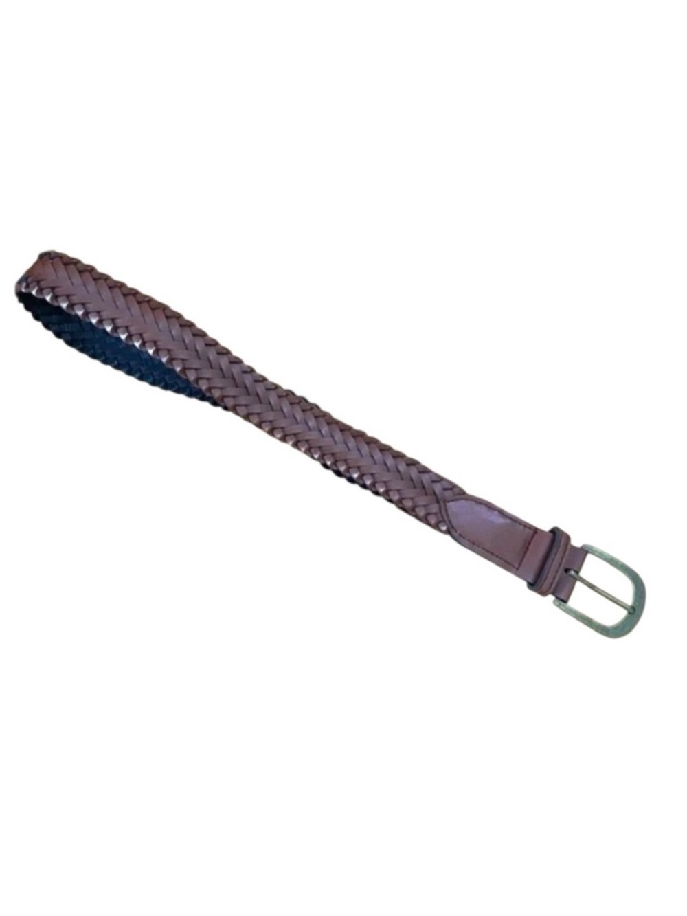 4/$25 Boys Reversible Braided Belt Brown and Black 27”